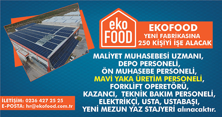 Ekofood, yeni fabrikasına 250 kişiyi işe alacak