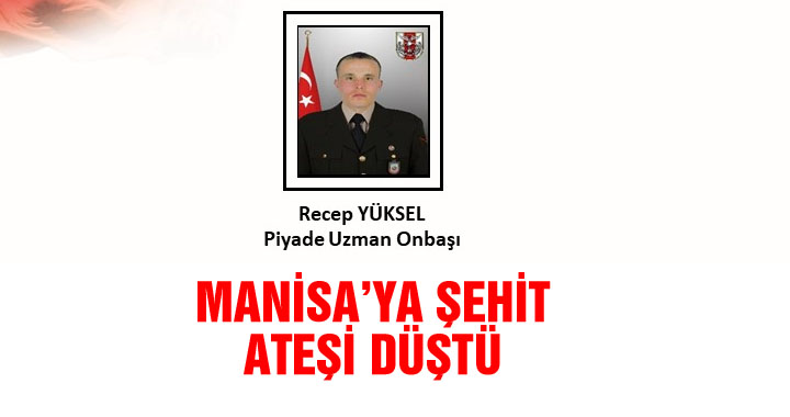 Ahmetli ilçesine şehit ateşi düştü