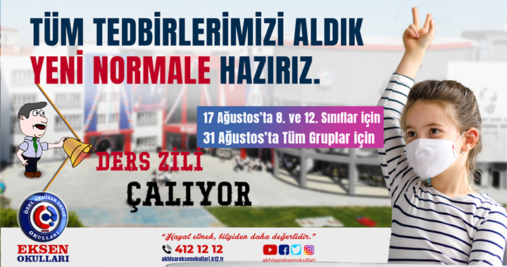 Eksen Okulları, 17 Ağustos'ta ilk ders zilini çalıyor