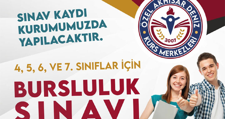 Özel Akhisar Deniz Kurs Merkezlerinden bursluluk sınavı