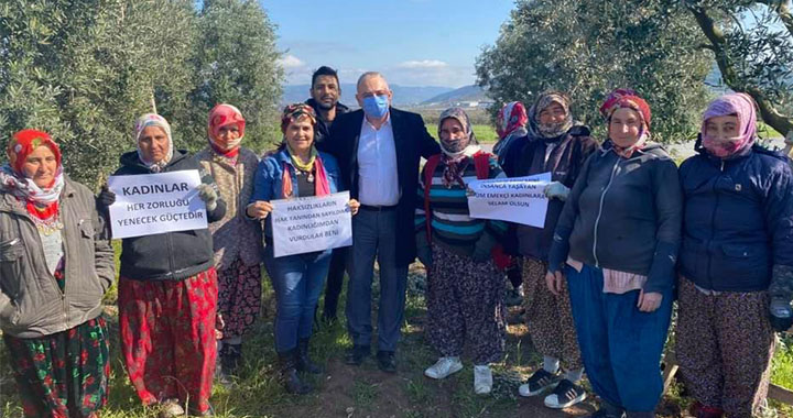 Bakırlıoğlu, 8 Mart’ı çiftçi kadınlarla kutladı
