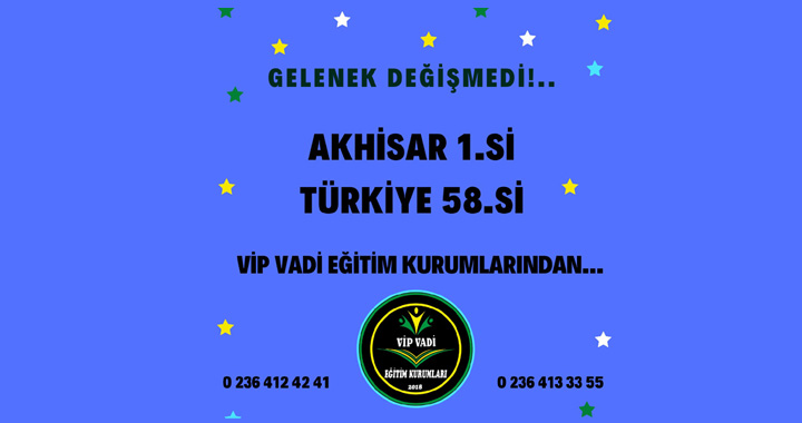 Akhisar 1.si Vip Vadi Eğitim Kurumlarından