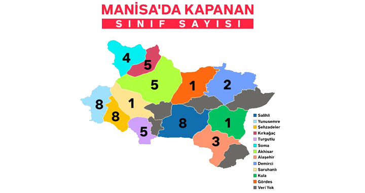 Manisa genelinde toplam 51 sınıf karantinaya alındı