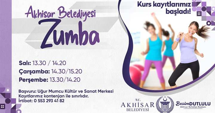 Akhisar’da Zumba derslerine büyük ilgi