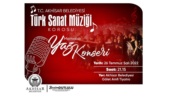 Akhisar Belediyesi Türk Sanat Müziği Korosu yaza merhaba konseri