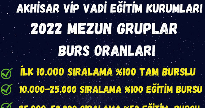 Vip Vadi’de mezun gruplara özel burslar