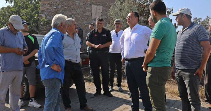 Akhisar Belediyesi, yangının yaralarının sarılması için harekete geçti