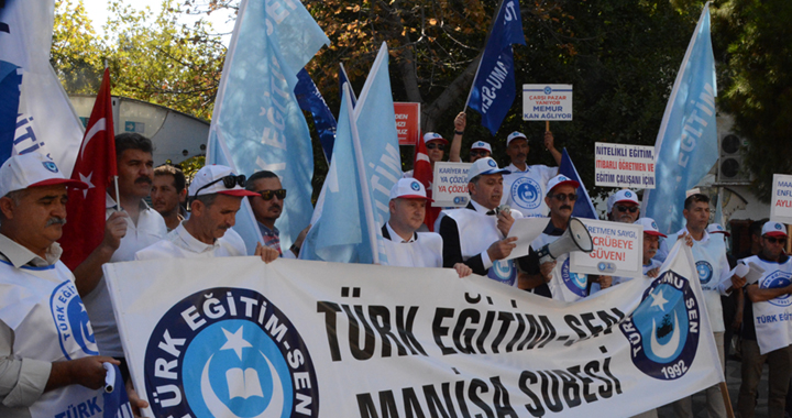 Türk Eğitim-Sen Sendikası basın açıklaması yaptı