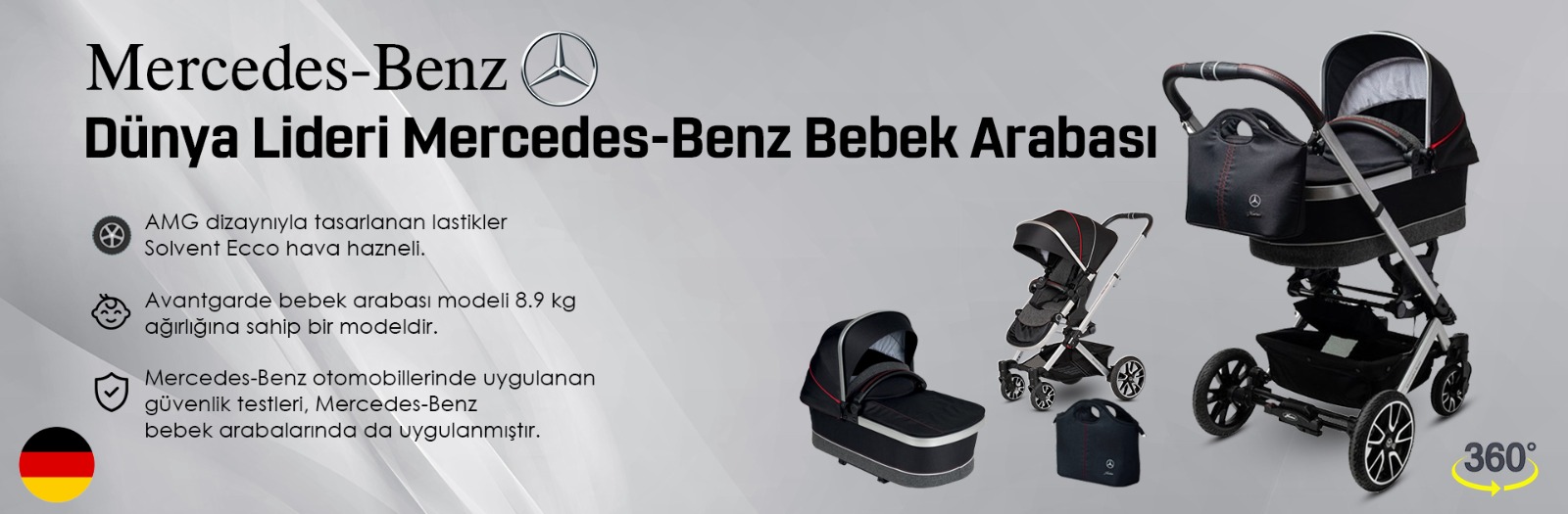 Mercedes Bebek Arabaları Hem Şık Hem Kullanışlı