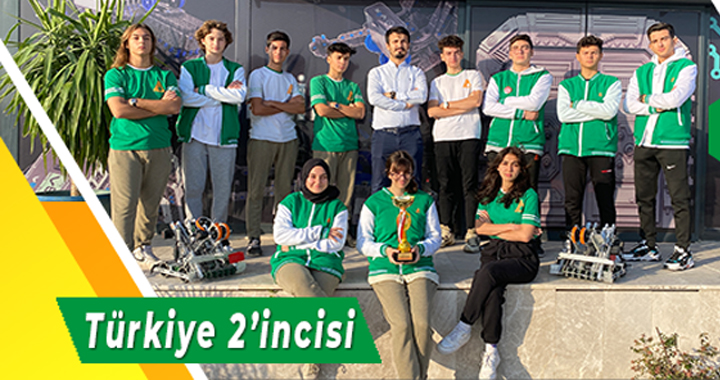 Akhisar Çatı Koleji Robotik takımı Türkiye 2’ncisi