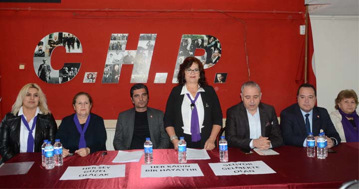 CHP 25 Kasım Kadına Yönelik Şiddete basın açıklaması