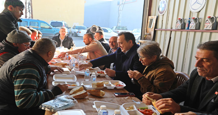 Başkan Dutlulu, sanayi esnafı ile kahvaltıda buluştu