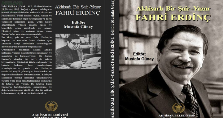 Akhisarlı bir Şair, Roman ve öykü yazarı Fahri Erdinç kitabı çıktı