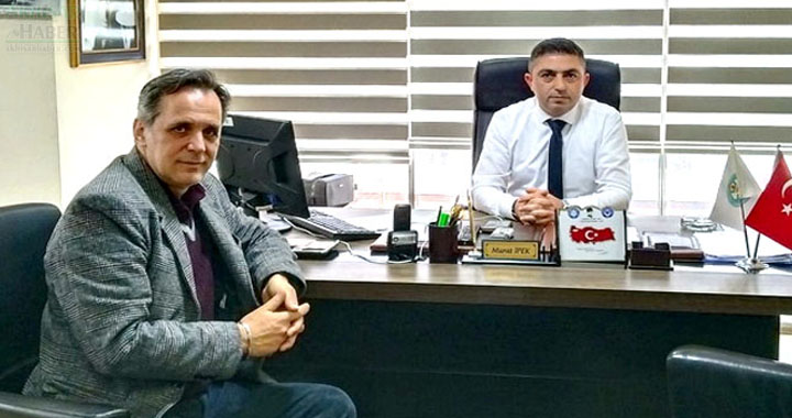 Saygı, MASKİ Muhtarlık İşleri Müdürü Murat İpek’i ziyaret etti