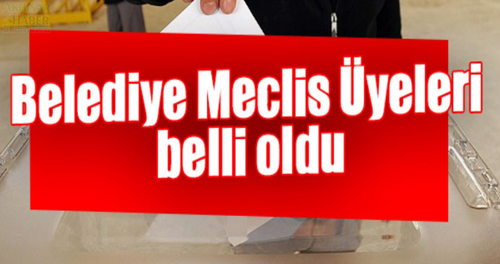 Akhisar Belediyesi Meclis Üyeleri belli oldu