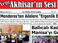Yeni Akhisar'ın Sesi Gazetesi 22 Nisan 2016