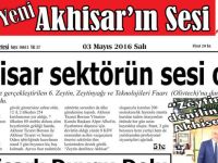 Yeni Akhisar'ın Sesi Gazetesi 3 Mayıs 2016