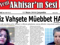 Yeni Akhisar'ın Sesi Gazetesi 11 Mayıs 2016