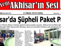 Yeni Akhisar'ın Sesi Gazetesi 13 Mayıs 2016