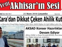 Yeni Akhisar'ın Sesi Gazetesi 25 Mayıs 2016