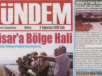 Akhisar Gündem  gazetesi 2 Ağustos 2016