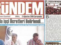 Akhisar Gündem gazetesi 3 Ağustos 2016