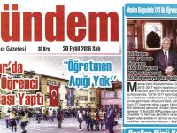 Akhisar Gündem Gazetesi 20 Eylül 2016