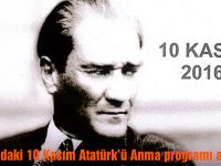 Akhisar'daki 10 Kasım Atatürk'ü Anma programı açıklandı
