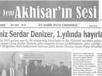 Yeni Akhisarın Sesi Gazetesi 24 Aralık 2016