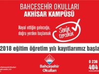 Akhisar Bahçeşehir Okulları 2017-2018 kayıtları başladı