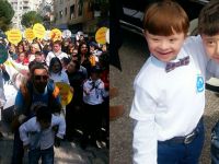 Akhisar Down Sendromu Derneği farkındalık yürüyüşüne katıldı