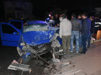 Akhisar’da otomobil tankere çarptı; 1 ağır yaralı