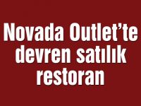 Novada Outlet’te devren satılık restoran