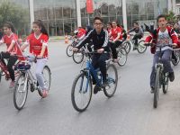 Akhisarlı bisikletçiler pedallarını 15 Temmuz için çevirecek