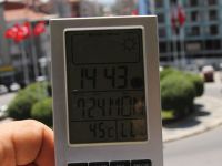 Akhisar sıcaklık 45 gölgede ise 39 derece ölçüldü