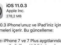 iOS 11.0.3 Güncellemesi Yayınlandı!