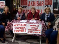 Akhisar CHP Kadın Kollarından müftü nikahı protestosu