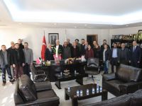 Akhisar AK Parti yeni yönetiminden Belediye Başkanı Salih Hızlı’ya ziyaret