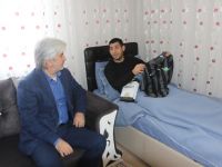 Akhisar Belediye Başkanı Salih Hızlı’dan yaralı askere ziyaret