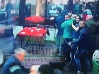 İşte Bursaspor taraftarının maçın ardından bastığı kahvehaneden olay görüntüler