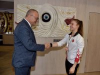 Başkan Ergün, Şampiyonu konuk etti