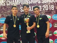 Akhisar Belediyespor, alt yapı güreş takımı 3 altın madalya ile döndü
