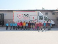 Cumhuriyet İlkokulundan Kızılay'a 45 ünite kan bağışı