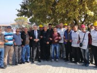 Ahmet Vehbi Bakırlıoğlu, direnişteki madencileri ziyaret etti
