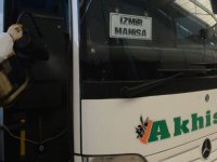 Akhisar Seyahat Otobüsleri virüs tehdidine karşı dezenfekte edildi