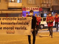 Akhisar Belediye Bandosundan Moral Konseri ve ‘Evde Kal’ Çağrısı