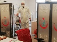 Akhisar Belediyesi, Hastaneleri dezenfekte etti