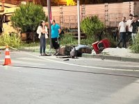 Akhisar'da yeni kavşakta kazada, kurye hayatını kaybetti!