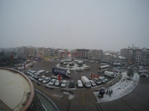 Akhisar’da 10 Ocak 2016 kar yağışı