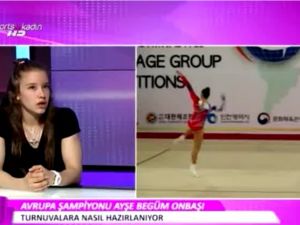 Avrupa Şampiyonumuz milli cimnastikçi Ayşe Begüm Onbaşı Sports TV’nin konuğu oldu